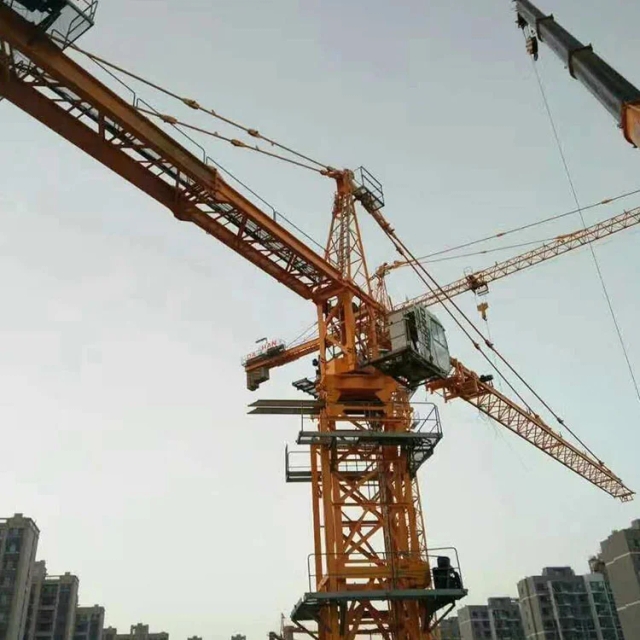 Zoomlion Building Construction Machine 6 Ton 8 Ton Flat-top Tower Crane Used Erecting Tower Crane