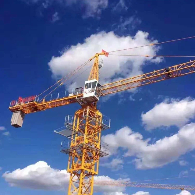 Zoomlion Building Construction Machine 6 Ton 8 Ton Flat-top Tower Crane Used Erecting Tower Crane