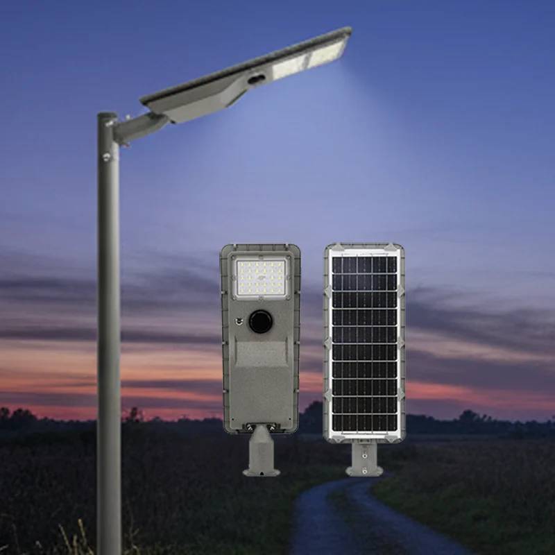 Area Outdoor IP65 Waterproof Remote Control Sensor Garden Road Powered Solar Panel LED Lighting 100W Street Light Lamp