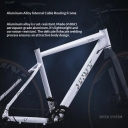 Cross-Border 700C Aluminum Alloy Frame Road Bike Drop Handlebar 27-Speed Adult Racing Bike Dual Disc Brakes Rigid Fork Bike
