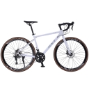 Cross-Border 700C Aluminum Alloy Frame Road Bike Drop Handlebar 27-Speed Adult Racing Bike Dual Disc Brakes Rigid Fork Bike