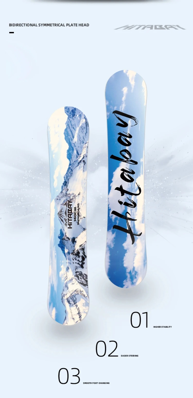 BLUEBAY Wholesale Skiing Snowboard Double Camber Snowboard Ski for Winter Sports
