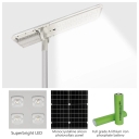 6000k Lumen Per Watt 100W IP65 Aluminum Outdoor Solar Street Lamp with High Brightness LED Lighting for Highway/ Road /garden