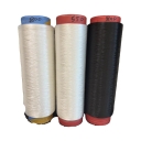 Factory Supply Virgin Raw White Core Spun Polyester Spandex PBT Nylon Fiber 55D/24F 75D/24F Solid Filament Yarn Filling Spinning